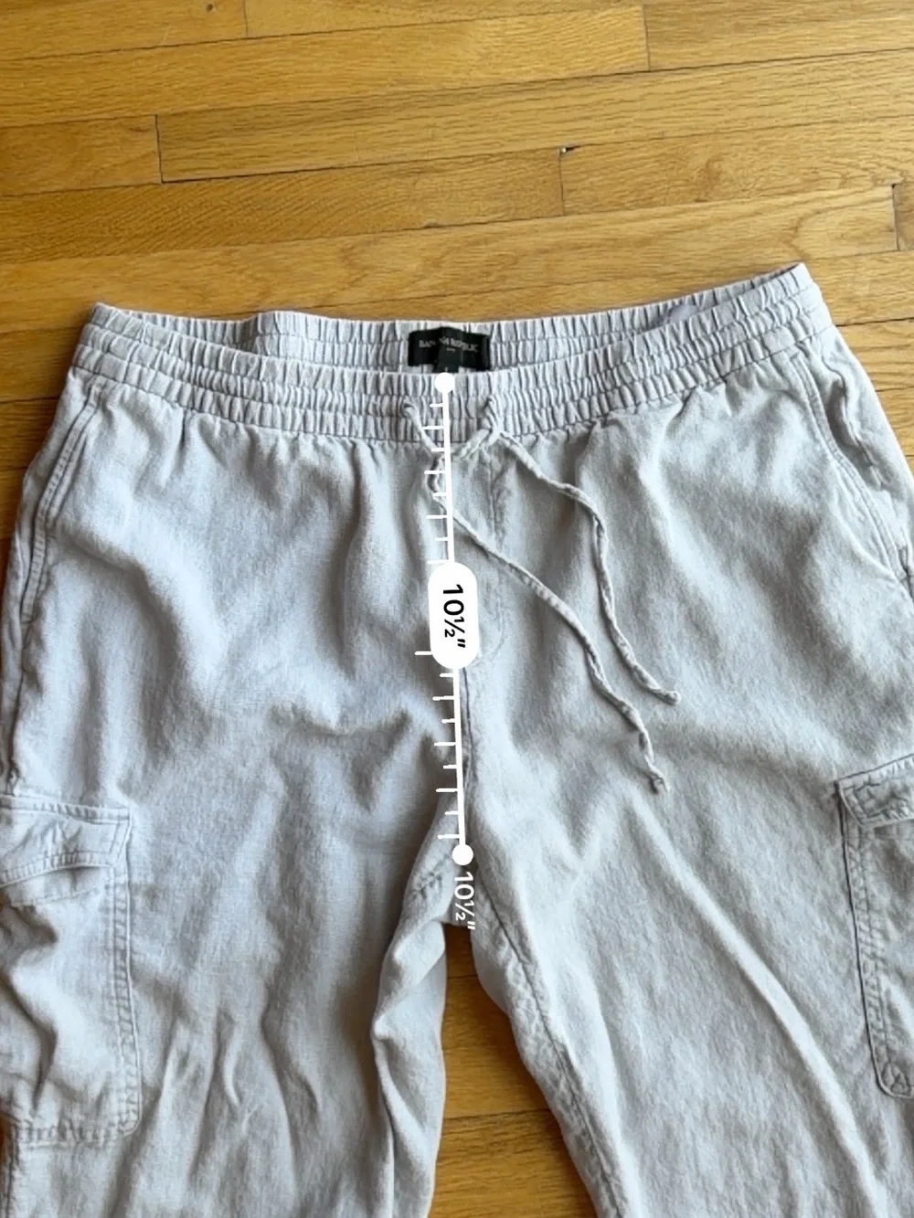 Banana Republic Linen Blend Jogger Style Pants Women’s L Euro Summer Chic Comfy
